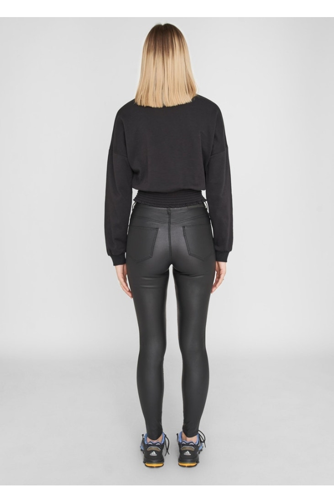 NMCALLIE HW SKINNY COATED PANTS NOO 27012746 Black